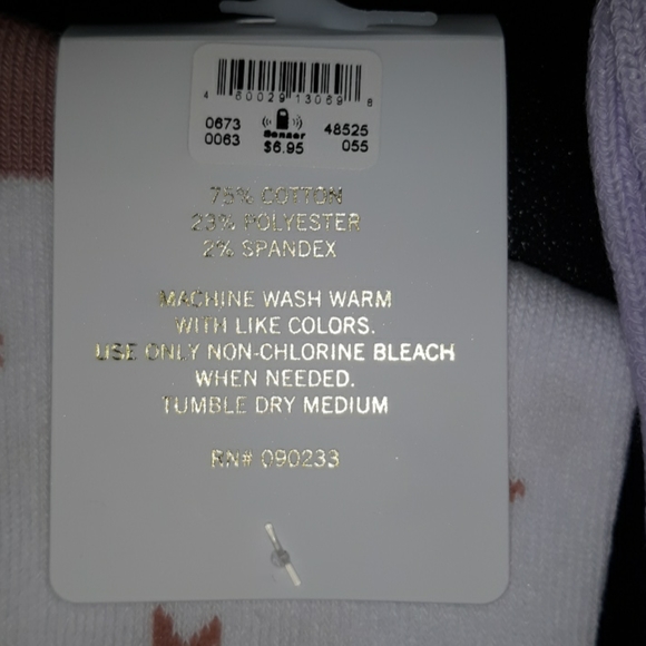 2 New Women's L.A. Hearts Crew Socks One Size - Picture 3 of 4